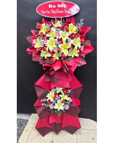 Mẫu Hoa Khai Trương 