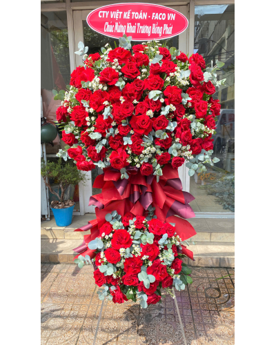 Mẫu Hoa Khai Trương 