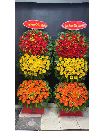 Mẫu Hoa Khai Trương 