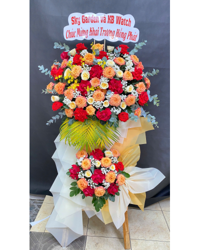 Mẫu Hoa Khai Trương 