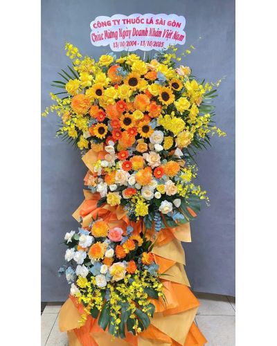 Mẫu Hoa Khai Trương 