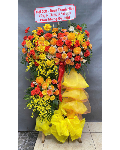 Mẫu Hoa Khai Trương 