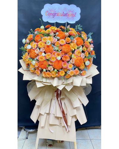 Mẫu Hoa Khai Trương 