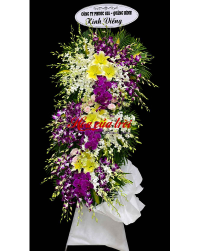 Kệ hoa viếng đám tang 3 tầng HTL01