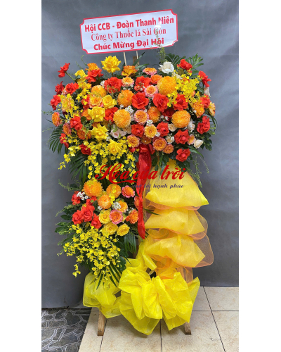 Mẫu Hoa Khai Trương 
