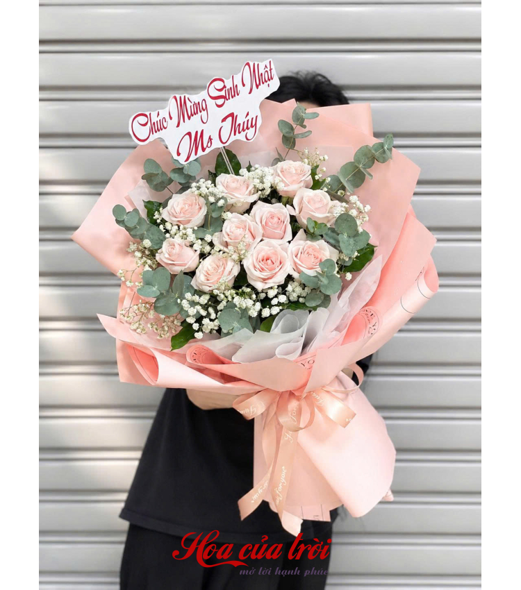 Bó Hoa Sắc Hồng-HB108