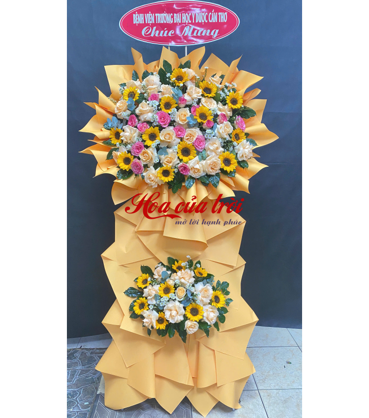 Kệ hoa khai trương 2 tầng HKT062