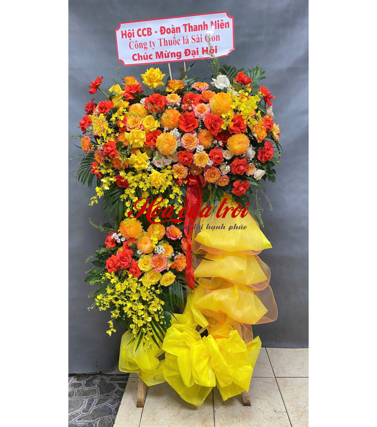 Mẫu Hoa Khai Trương 